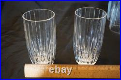MIKASA CRYSTAL PARK LANE HIGHBALL GLASSES 5 5/8 SET of 10 CUT CRYSTAL 10oz