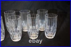 MIKASA CRYSTAL PARK LANE HIGHBALL GLASSES 5 5/8 SET of 10 CUT CRYSTAL 10oz