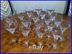 MIKASA Crystal Wine/Water Goblet Glasses, Flower Song, PERFECT Set of 20