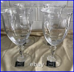 MIKASA English Countryside Water Goblet(s). Set of 4 MINT Condition New