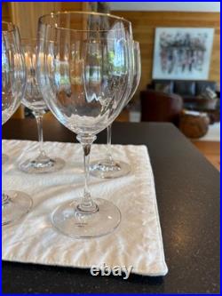 MIKASA STEPHANIE GOLD SET of 6 OPTIC WINE GLASSES NEW WITHOUT TAGS