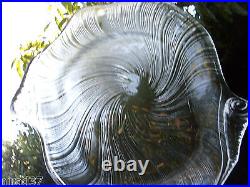 MIKASA STUDIO NOVA 40cm Very Large CRYSTAL SEASHELL Platter VG Collectable Aust