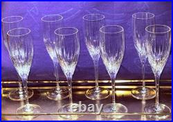 MILLER ROGASKA SOHO SIGNED SET FOR 8 Wine Champagne 9 Flute Hand Blown Crystal MILLER ROGASKA SOHO SIGNED SET FOR 8 Wine Champagne 9 Flute Hand Blown Crystal