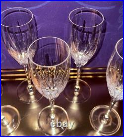 MILLER ROGASKA SOHO SIGNED SET FOR 8 Wine Champagne 9 Flute Hand Blown Crystal MILLER ROGASKA SOHO SIGNED SET FOR 8 Wine Champagne 9 Flute Hand Blown Crystal