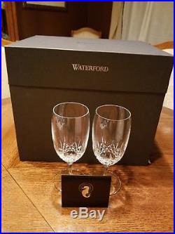 MSRP $395 Waterford Lismore Essence Glass Iced Beverage Glasses set of 6 -NIB