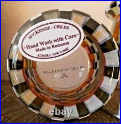 Mackenzie-childs Speakeasy Old Fashioned Glassware, Set Of 4, New, Retired