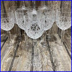 Marquis By Waterford Brady Pattern Clear Cut Crystal 14oz Water Goblet Set Of 11