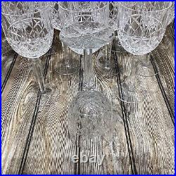 Marquis By Waterford Brady Pattern Clear Cut Crystal 14oz Water Goblet Set Of 11