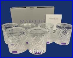 Marquis By Waterford Newberry Set Of 6 Crystalline Glasses