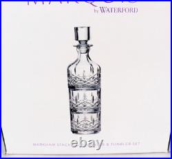Marquis Waterford Markham Stacking Decanter Tumbler Set 3 Pcs Crystal 11oz New