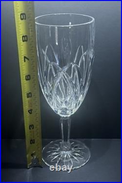 Marquis by Waterford Brookside Large Crystal Ice Tea Goblet Glasses Set of 8