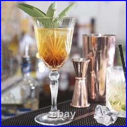 Melody Crystal Glasses Diamond Cut All Purpose Italian Drinkware Set 24