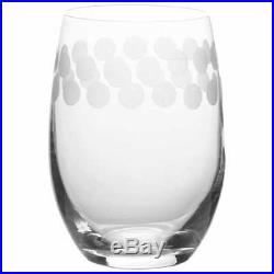 Mikasa Cheers Stemless Crystal Wine Glasses Set of 6