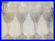 Mikasa Coventry Water Wine Glasses Cross Cut Led Crystal Tulip Bowl Set 4 Tags
