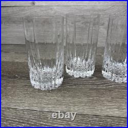 Mikasa Crystal ARCTIC LIGHTS Highball Glasses 5-3/8 Set of 4 Mikasa Crystal ARCTIC LIGHTS Highball Glasses 5-3/8 Set of 4