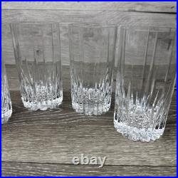Mikasa Crystal ARCTIC LIGHTS Highball Glasses 5-3/8 Set of 4 Mikasa Crystal ARCTIC LIGHTS Highball Glasses 5-3/8 Set of 4