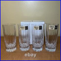 Mikasa Crystal ARCTIC LIGHTS Highball Glasses Set of 4 New in Box