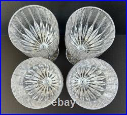 Mikasa Crystal Park Lane Glasses Ice Tea Glasses Goblets 7 1/4 Set of 4