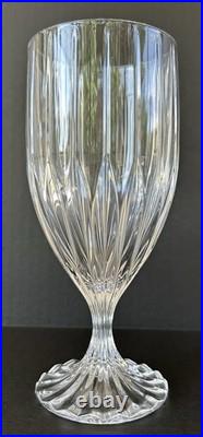 Mikasa Crystal Park Lane Glasses Ice Tea Glasses Goblets 7 1/4 Set of 4