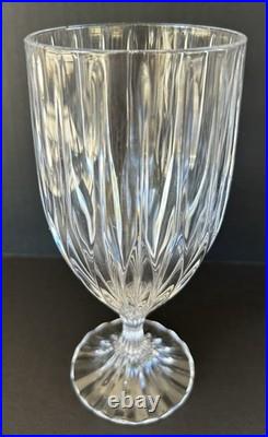 Mikasa Crystal Park Lane Glasses Ice Tea Glasses Goblets 7 1/4 Set of 4