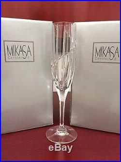 Mikasa Crystal Uptown Fluted Champagne glasses set of 8