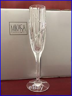 Mikasa Crystal Uptown Fluted Champagne glasses set of 8