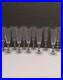 Mikasa Estate Clear Amber and Blue Iced Teas Set Of 11