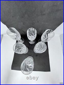 Mikasa Olympus Crystal Iced Tea Glasses 8 3/8 Set Of 6 EUC Inv#23