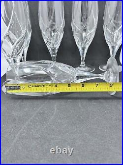 Mikasa Olympus Crystal Iced Tea Glasses 8 3/8 Set Of 6 EUC Inv#23