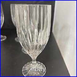 Mikasa PARK LANE Crystal Water/Iced Tea Goblets Glasses 7 1/4 Set of 6 Mikasa PARK LANE Crystal Water/Iced Tea Goblets Glasses 7 1/4 Set of 6
