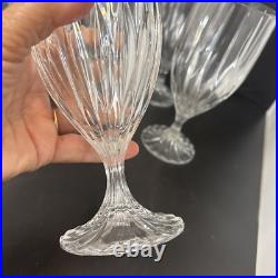 Mikasa PARK LANE Crystal Water/Iced Tea Goblets Glasses 7 1/4 Set of 6 Mikasa PARK LANE Crystal Water/Iced Tea Goblets Glasses 7 1/4 Set of 6