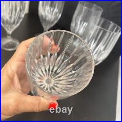 Mikasa PARK LANE Crystal Water/Iced Tea Goblets Glasses 7 1/4 Set of 6 Mikasa PARK LANE Crystal Water/Iced Tea Goblets Glasses 7 1/4 Set of 6
