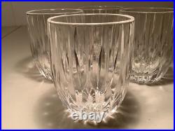 Mikasa PARK LANE Double Old Fashioned Crystal Tumblers Barware-SET OF 4 Unused