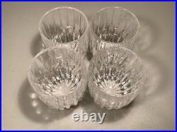 Mikasa PARK LANE Double Old Fashioned Crystal Tumblers Barware-SET OF 4 Unused