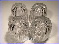 Mikasa PARK LANE Double Old Fashioned Crystal Tumblers Barware-SET OF 4 Unused