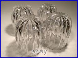 Mikasa PARK LANE Double Old Fashioned Crystal Tumblers Barware-SET OF 4 Unused