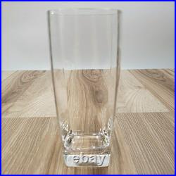 Mikasa Panache Clear Square Highball Glasses Set of 8 Crystal Barware 6 1/8-Inch