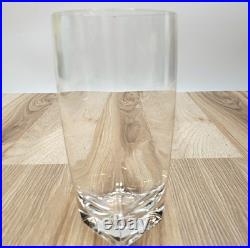 Mikasa Panache Clear Square Highball Glasses Set of 8 Crystal Barware 6 1/8-Inch