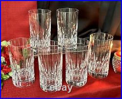 Mikasa Park Ave Highball Glasses Vintage Barware Glassware 6 Set Discounted