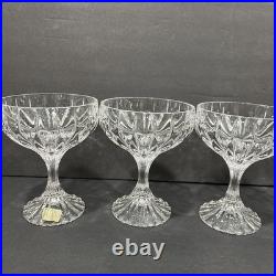 Mikasa Park Lane Crystal Coupe Champagne Sherbet Glasses Set of 5