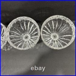 Mikasa Park Lane Crystal Coupe Champagne Sherbet Glasses Set of 5