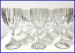 Mikasa Park Lane Crystal Water Goblet /Wine Glasses, Set of 9 Mikasa Park Lane Crystal Water Goblet /Wine Glasses, Set of 9