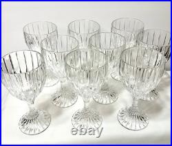 Mikasa Park Lane Crystal Water Goblet /Wine Glasses, Set of 9 Mikasa Park Lane Crystal Water Goblet /Wine Glasses, Set of 9