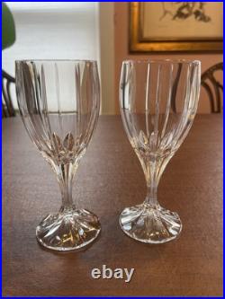 Mikasa Park Lane Vertical Cut Clear Crystal Wine Glasses Set of 4 Mikasa Park Lane Vertical Cut Clear Crystal Wine Glasses Set of 4