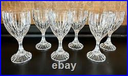 Mikasa Park Lane Wine Glasses Crystal 6- 7/8 Set of 6 Mint Condition