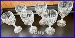 Mikasa Park Lane Wine Glasses Crystal 6- 7/8 Set of 6 Mint Condition