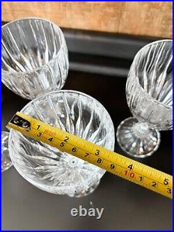 Mikasa Park Lane Wine Glasses Crystal 6- 7/8 Set of 6 Mint Condition