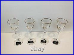 Mikasa Sonata Crystal Glassware, Set of 4 Stemmed Glasses, Elegant Stemware