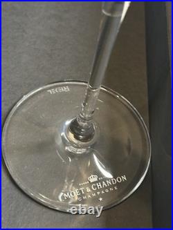 Moët & Chandon Grand Vintage Riedel Crystal Glass Champagne Flutes Set Of 6 NEW