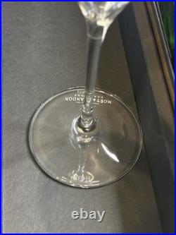 Moët & Chandon Grand Vintage Riedel Crystal Glass Champagne Flutes Set Of 6 NEW